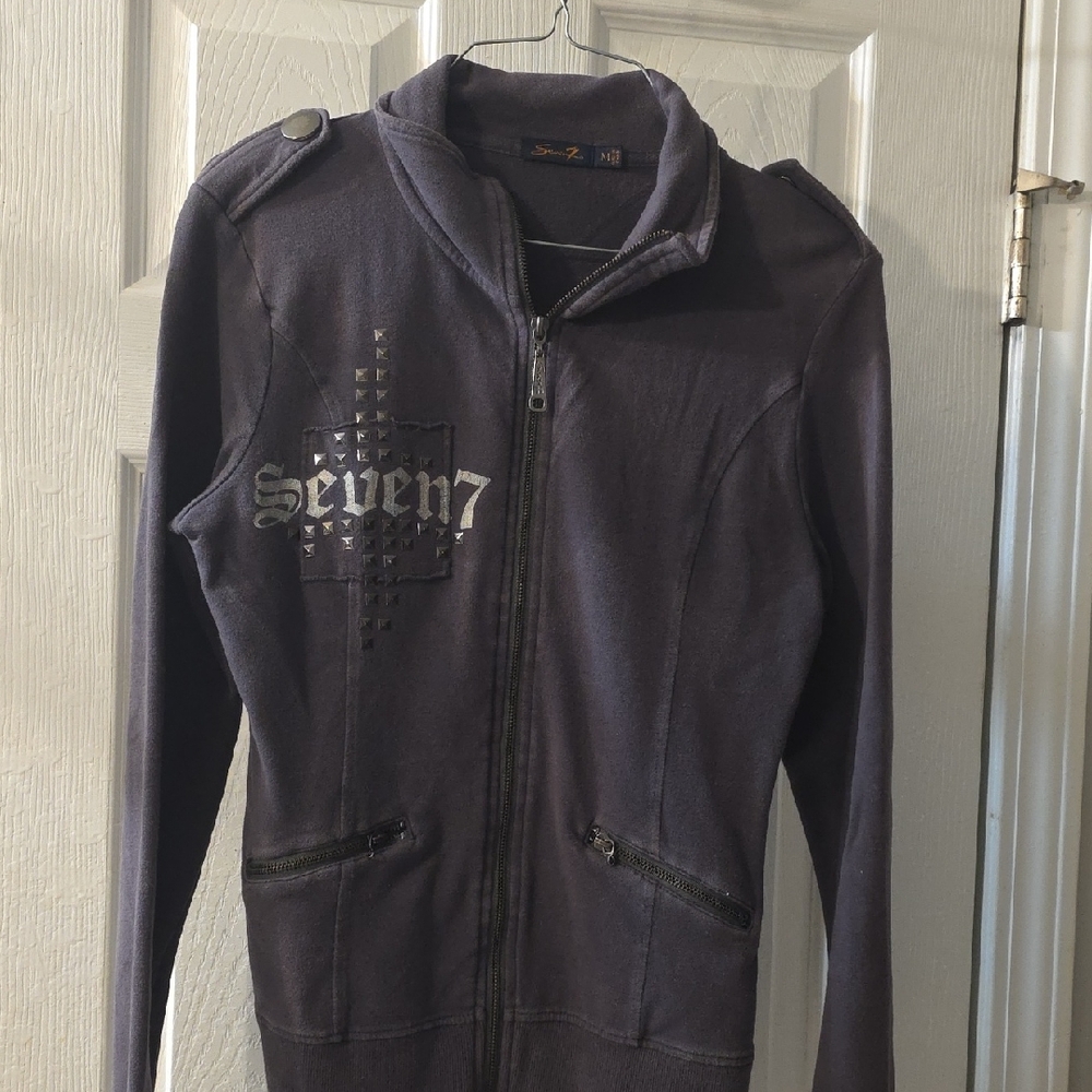 Seven7 Women's Black Bomber Jacket